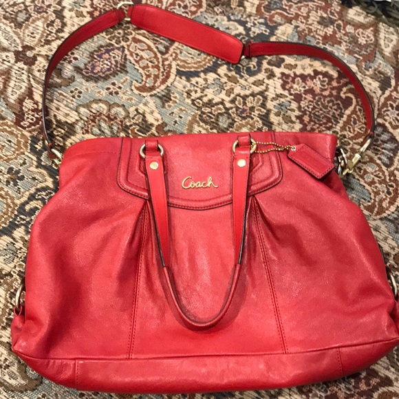 Coach Handbags - Coach Ashley Leather Carryall